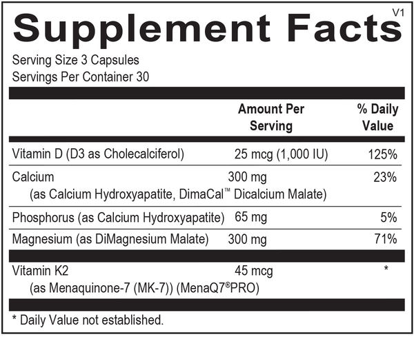 OsteoBase provides essential vitamins and minerals for healthy bone density.