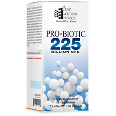 Probiotic 225 is a maximum-strength probiotic for cases of acute gastrointestinal (GI) and immune challenges.