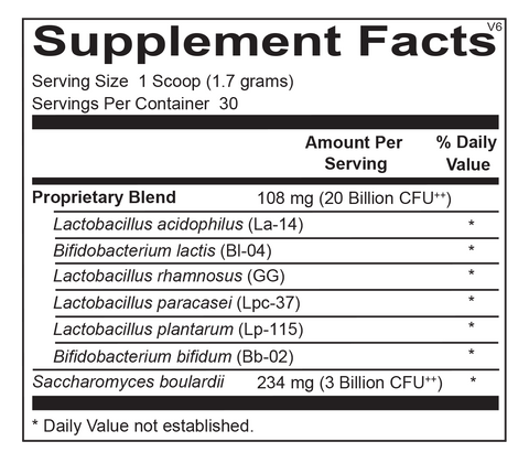 Ortho Biotic® PowderOrtho Biotic® includes a carefully assembled cast of probiotic organisms to support microflora balance and maintain a healthy environment for vitamin uptake and optimal immune function.