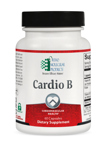 Cardio B uses high doses of folic acid, B12, B6 and trimethylglycine (betaine) to support homocysteine balance